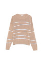 pull-a-rayures-marron-avec-col-rond