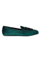 mocassins-en-velours-vert