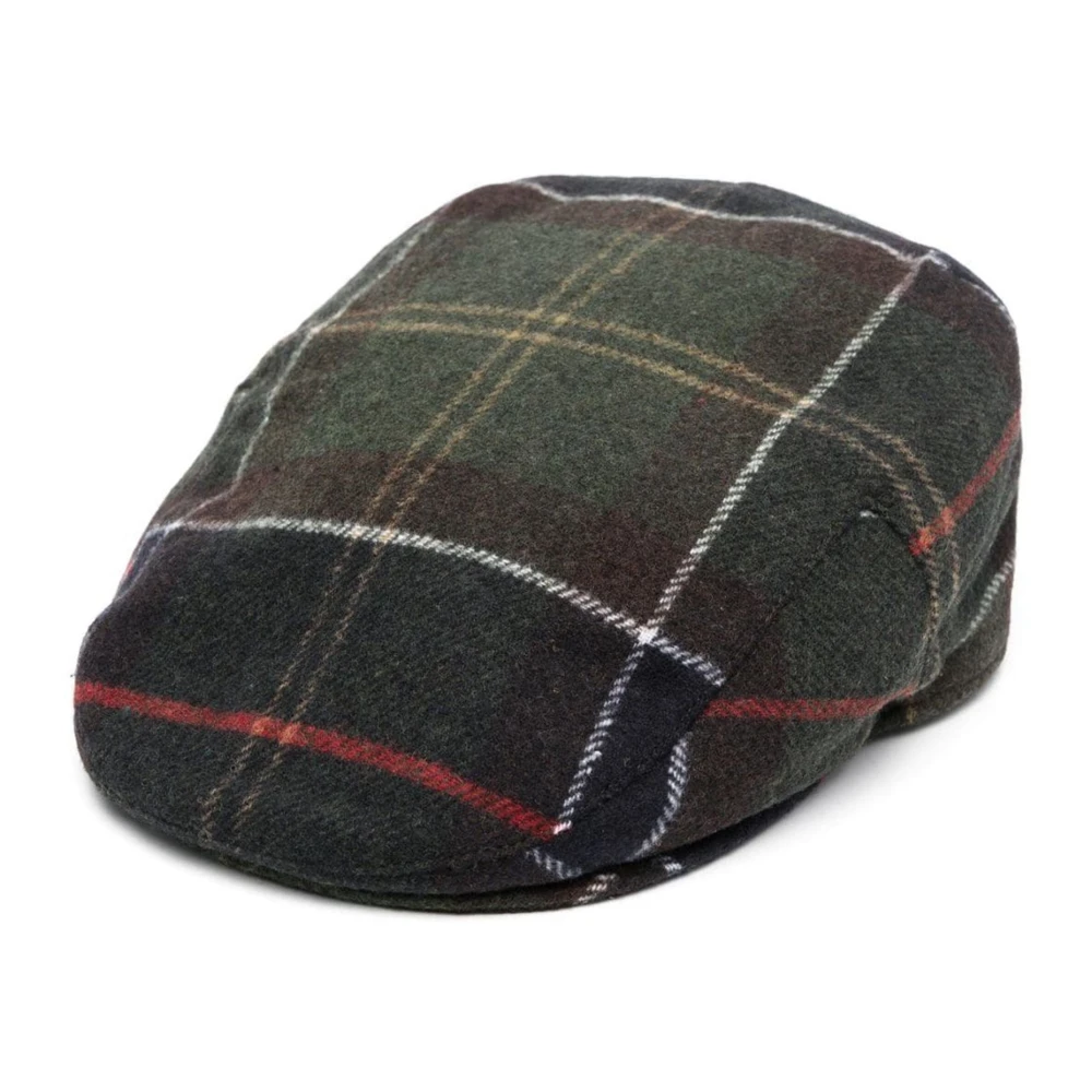 Barbour Stijlvolle Baskisch Stoffen Hoed Green Heren