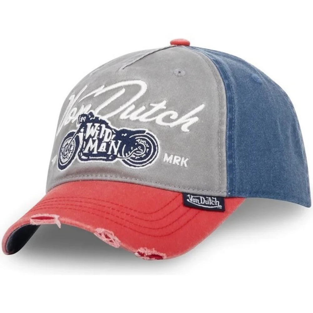 Von Dutch Geborduurde truckerpet in grijs Multicolor Dames