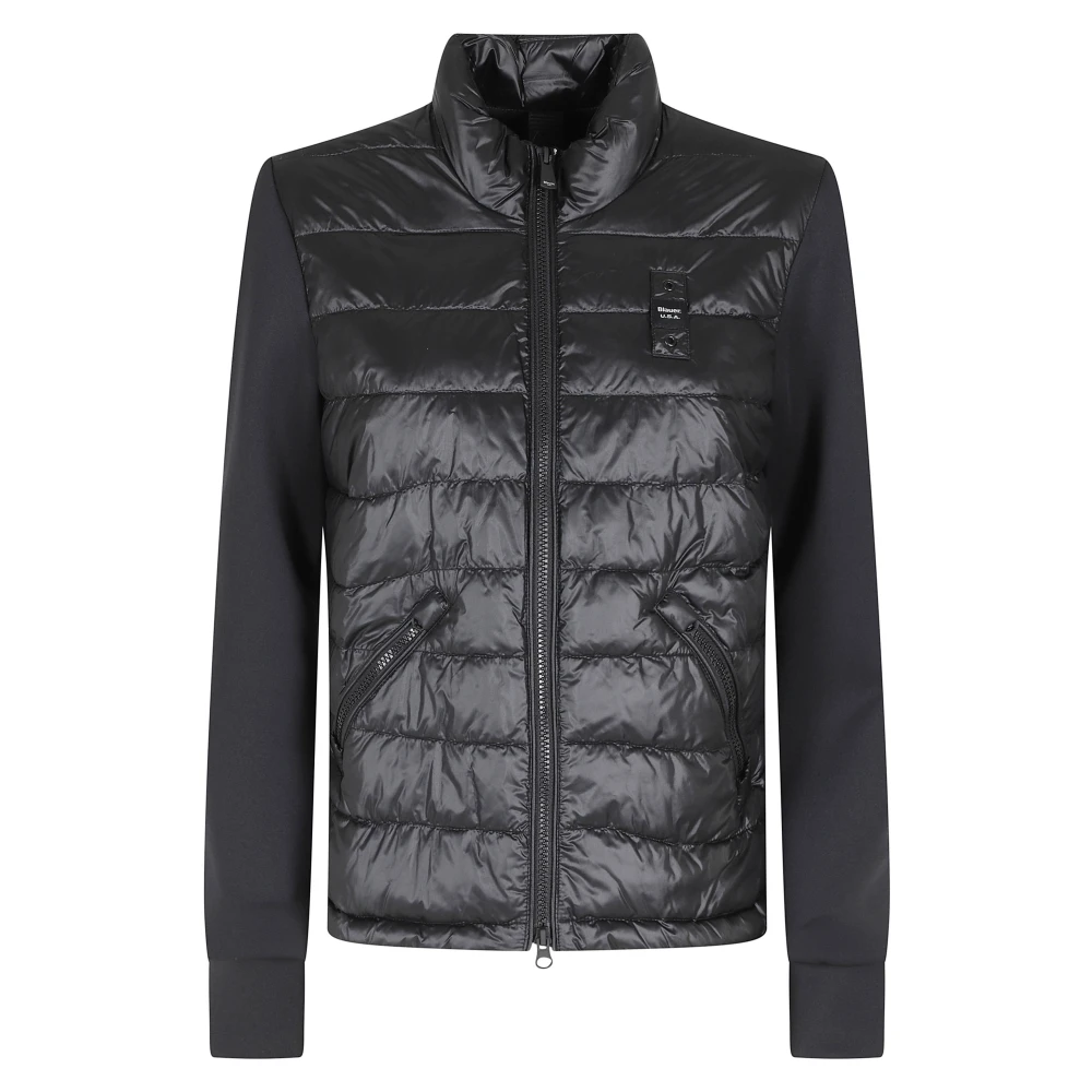 Blauer Women's Black Haskel Scuba Sleeves Jacket - Winter Jackets - S - Jackets