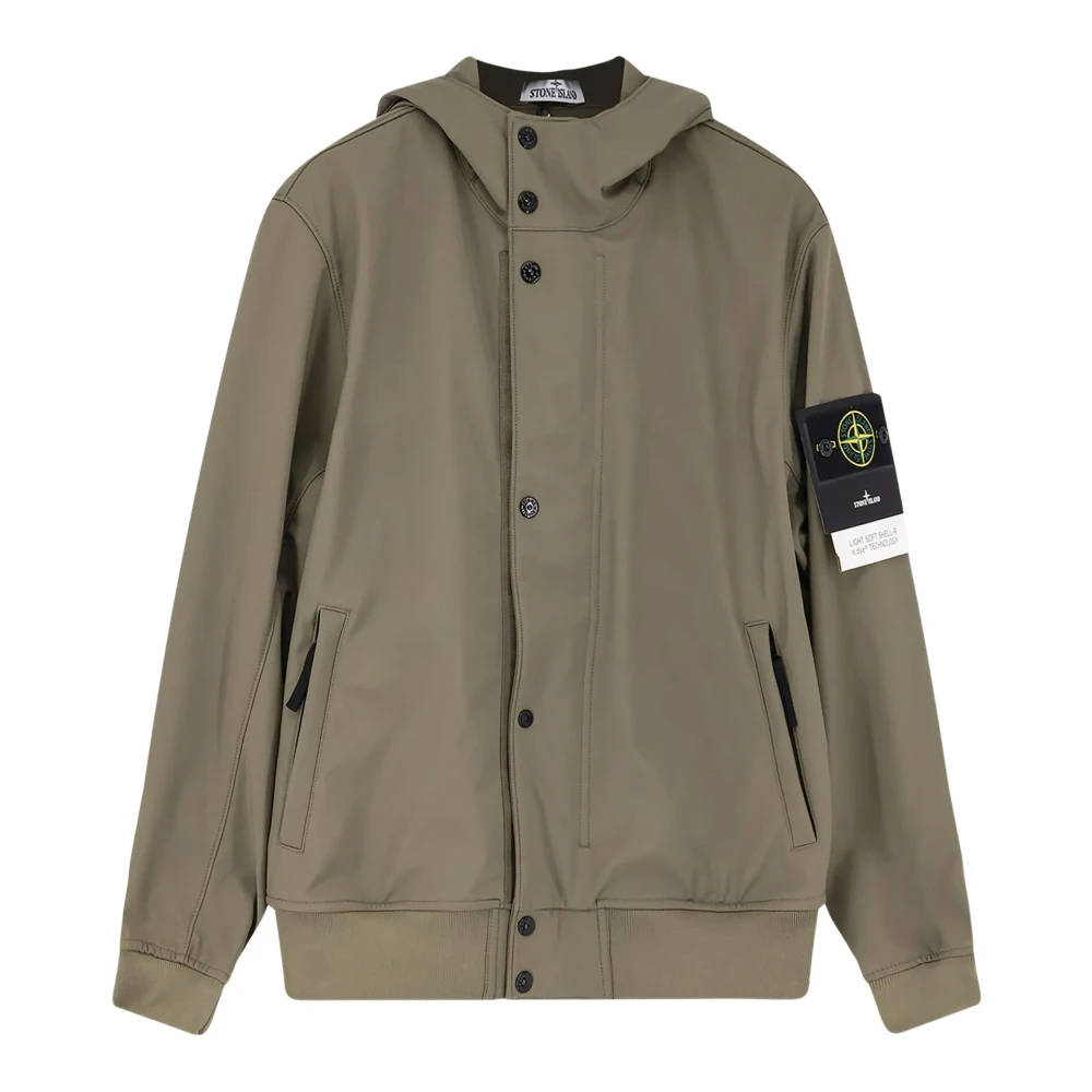 Stone Island Soft Shell-R Jacket - Male - Light Jackets - Green - S - Jackets