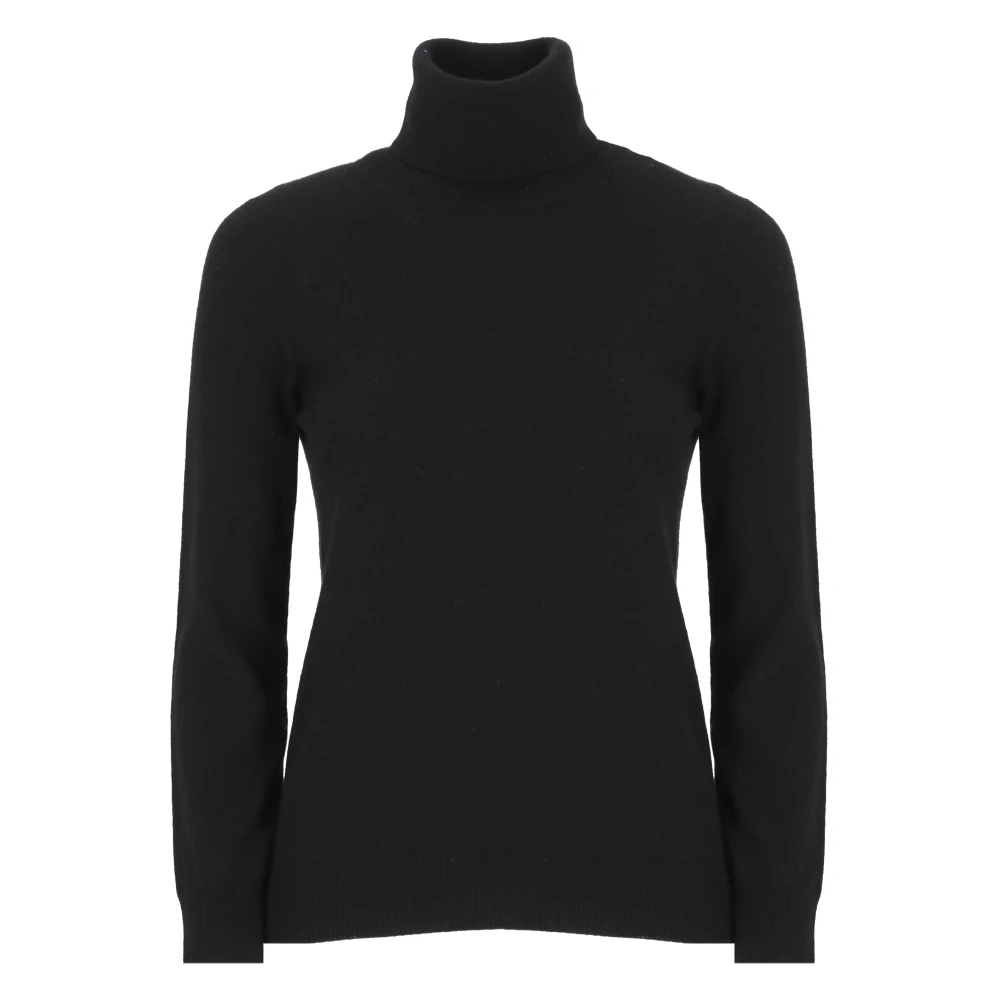 Kangra Zwarte Kasjmier Coltrui Trui Black Dames