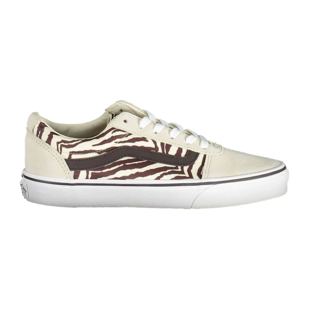 Vans Women's Beige Sporty Trainers With Contrast Details Size 5