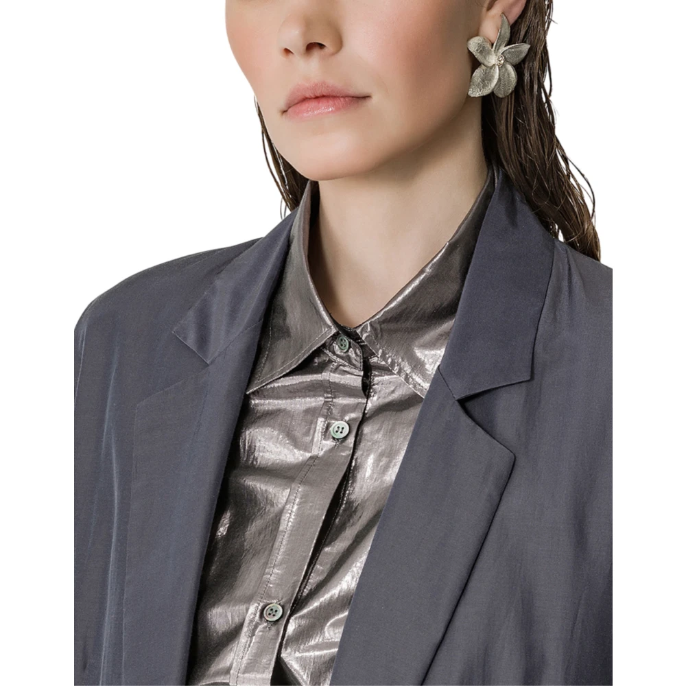 Forte Stijlvolle Ombra Jas Blue Dames