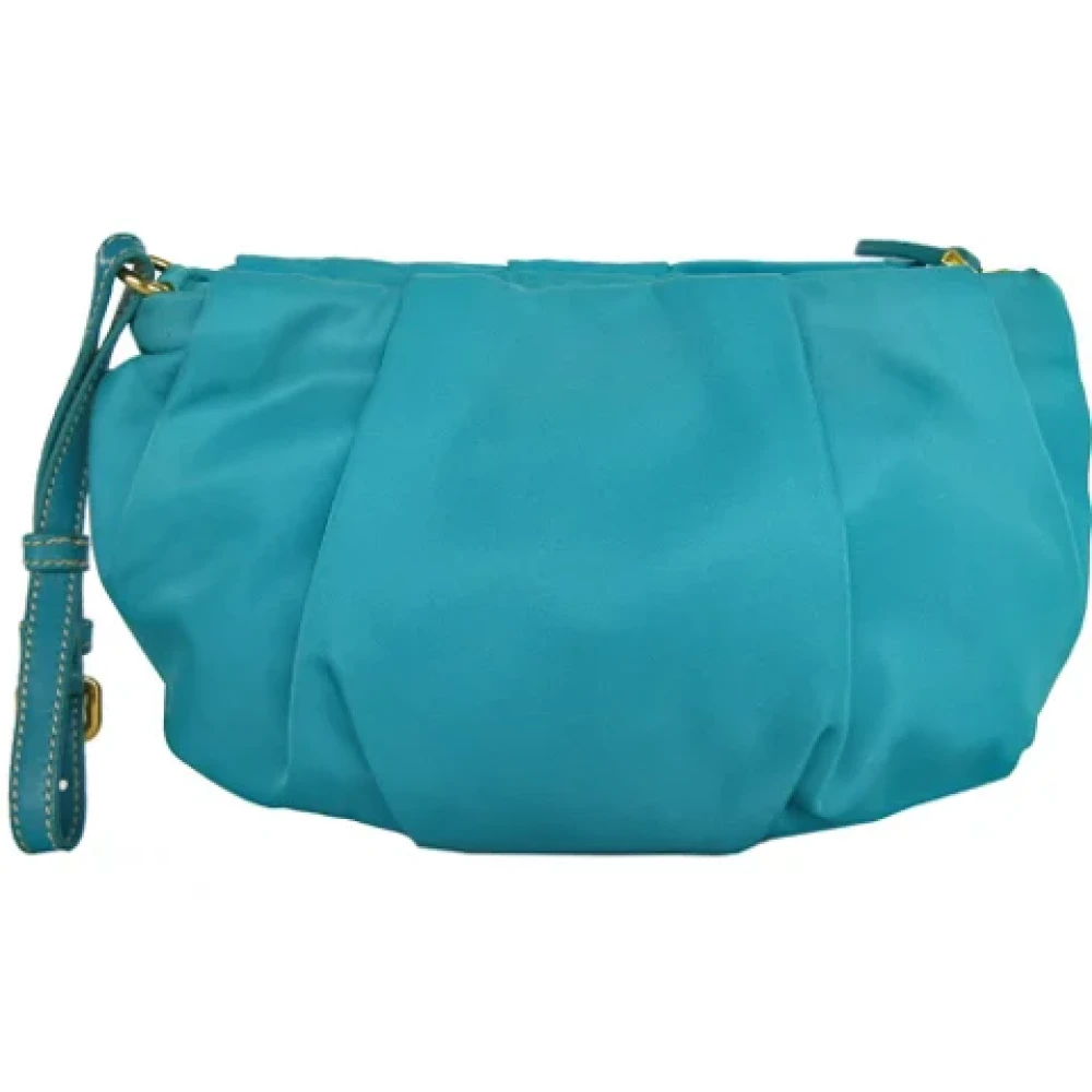 Prada Vintage Pre-owned Nylon prada-bags Blue Dames