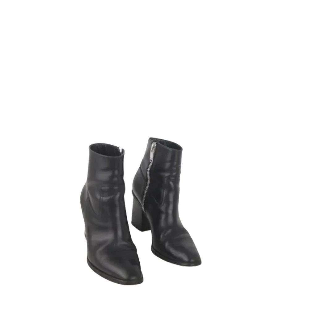 Saint Laurent Vintage Pre-owned Leather boots Black Dames