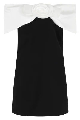 Mini Crepe Flower Dress