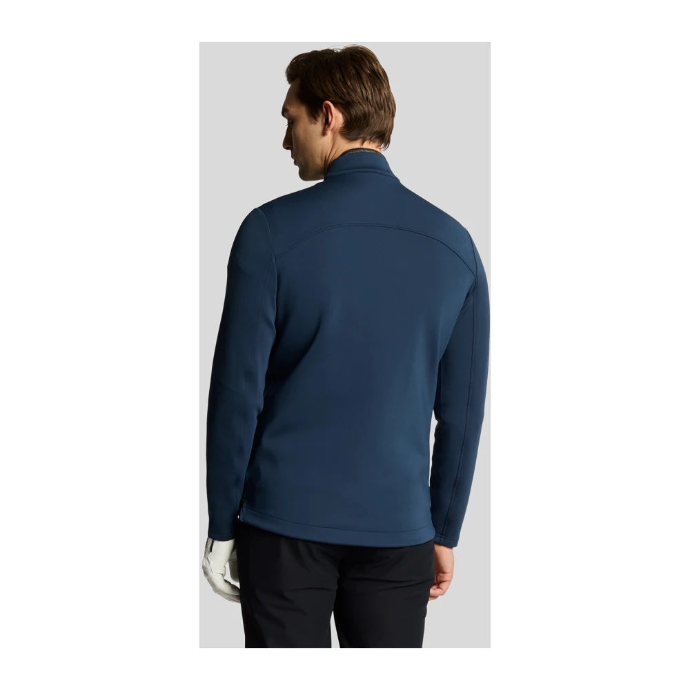 Lyle & Scott Jassen Hybrid Gewatteerd Volledige Rits Golfjas Blue Heren