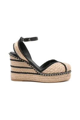 Striped Trim Wedge