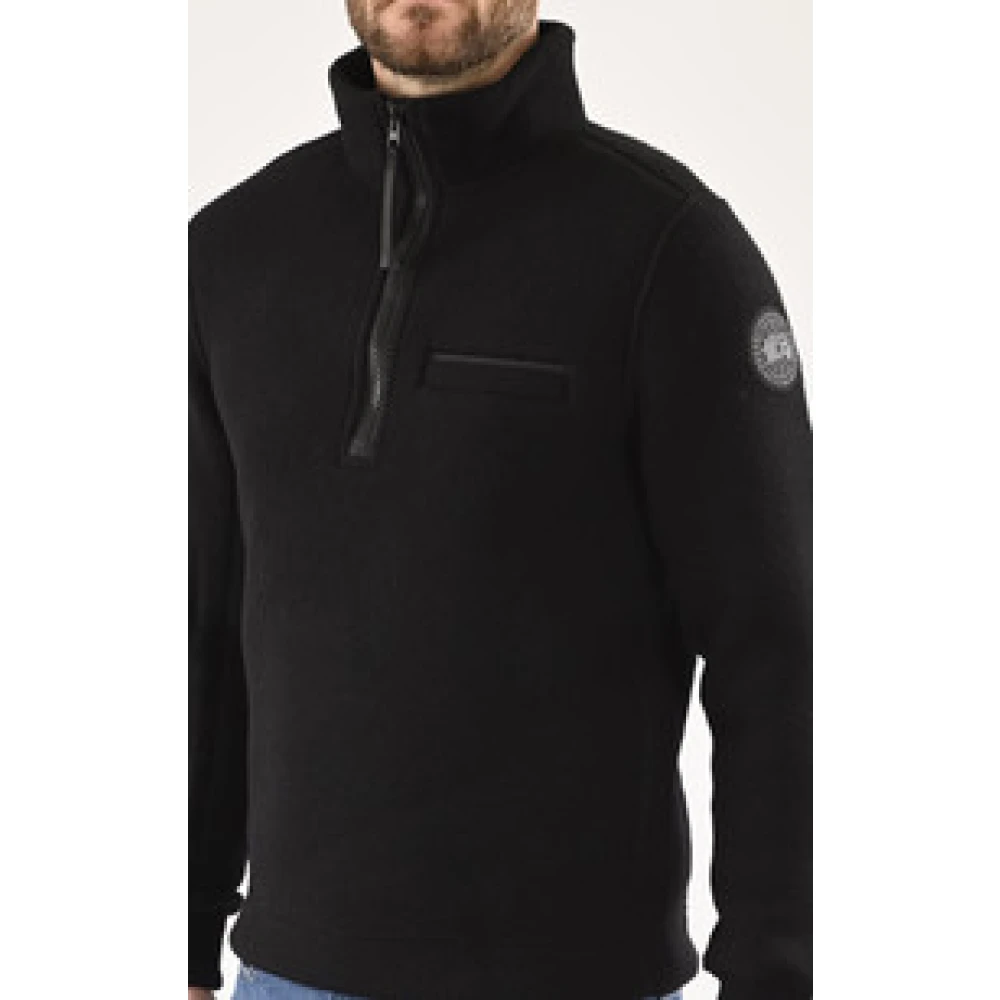 Canada Goose Zwarte Lawson Fleece Jas Black Heren
