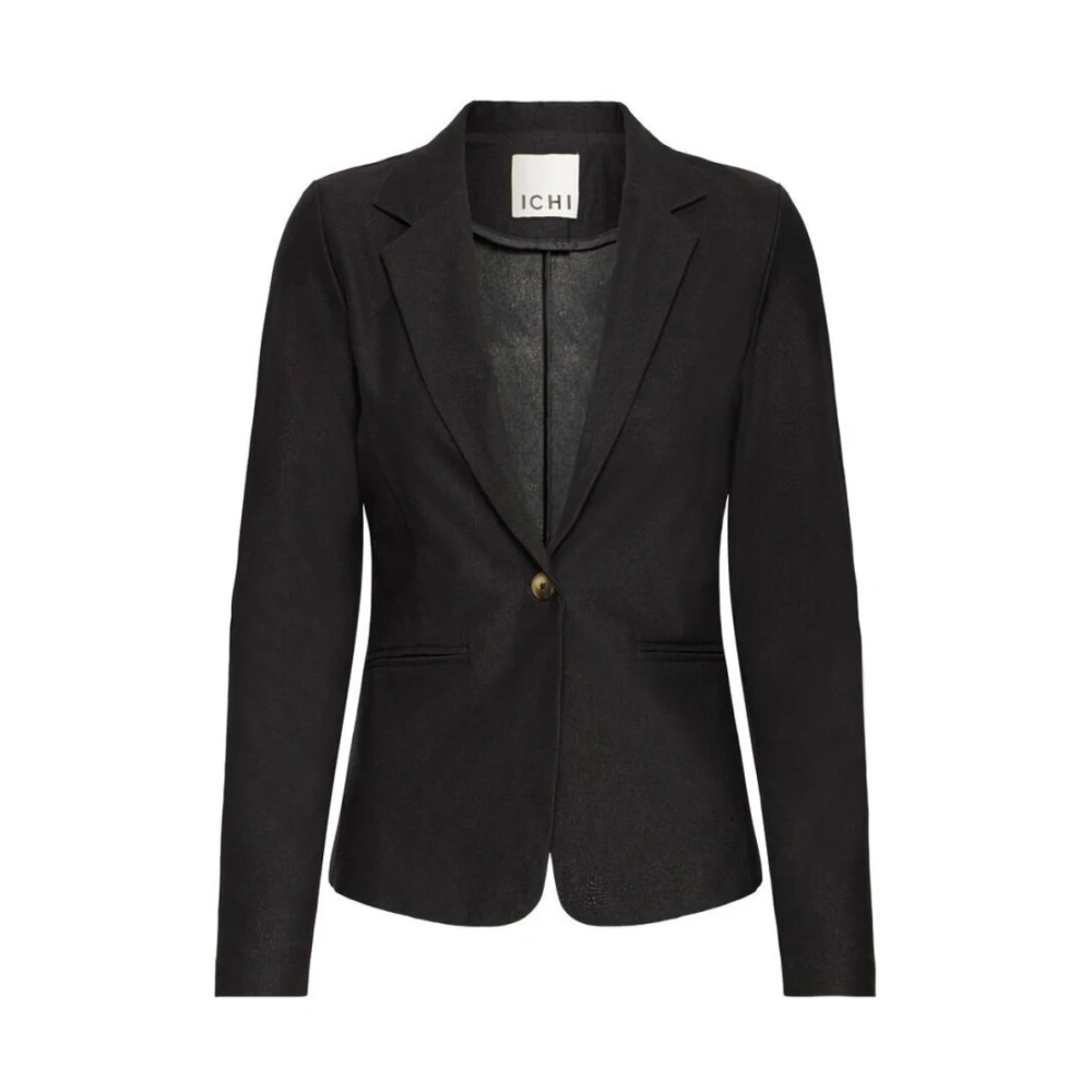 Ichi Women's Black Blazers, M, Ihkate Denim Blazer
