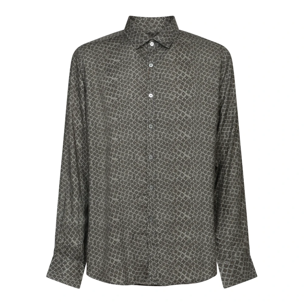 Canali Groene T-shirts & Polos voor mannen Green Heren