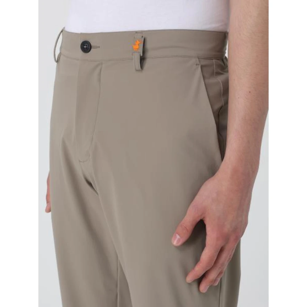 Save The Duck Slim-fit Trousers Beige Heren