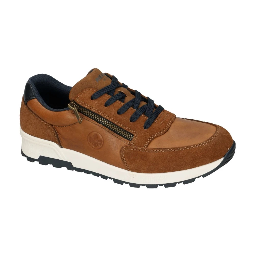 Rieker Casual Sportieve Sneaker Heren Schoenen Bruin
