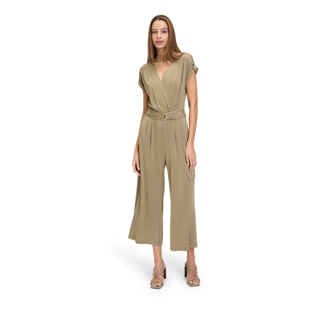 Betty Barclay Tropische Jumpsuit met Zakken Green Dames