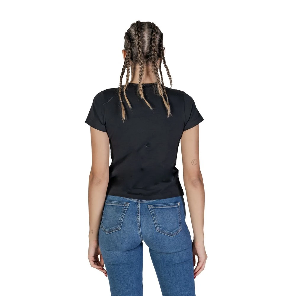 Guess Zwarte Katoenen Dames T-shirt Black Dames