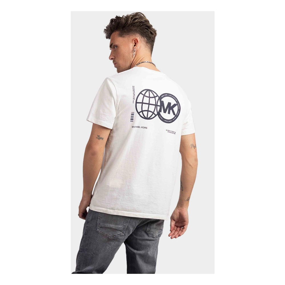 Michael Kors Global T-Shirt Wit Heren White Heren