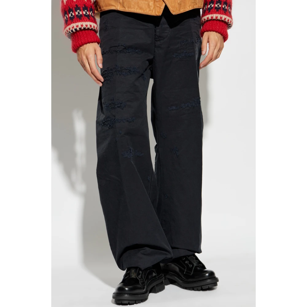 Dsquared2 Versleten broek Blue Heren