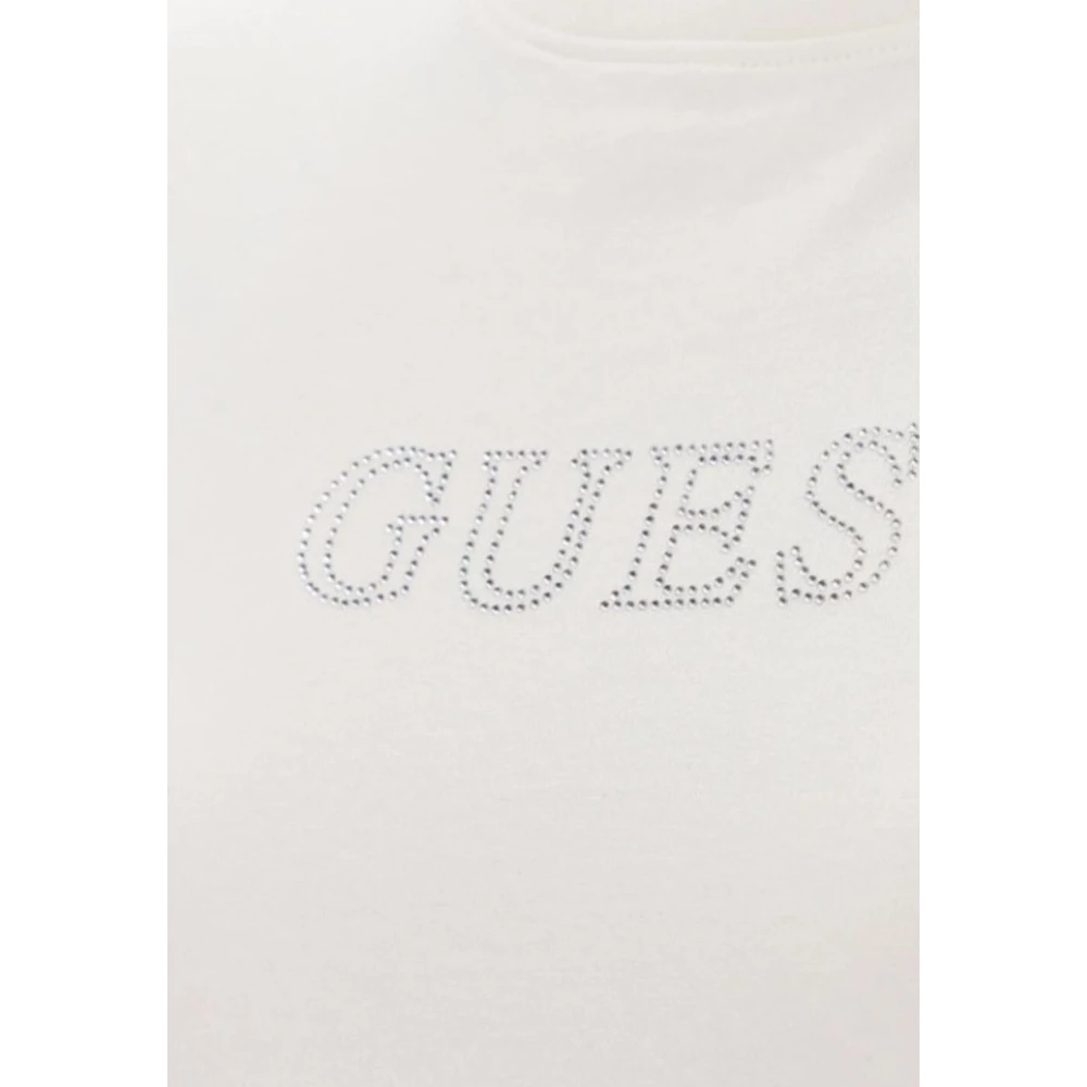 Guess Briana SS Beige T-shirt Lente Zomer Beige Dames