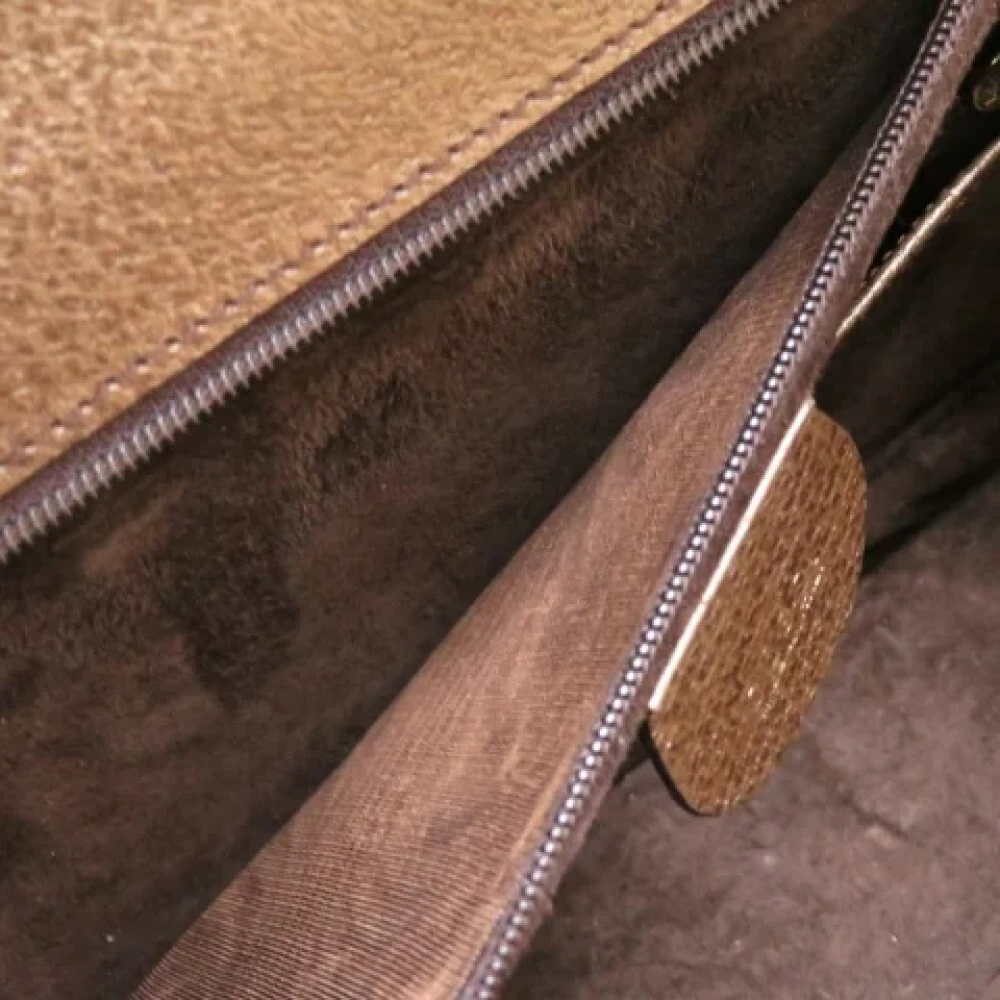 Gucci Vintage Pre-owned Canvas gucci-bags Brown Dames