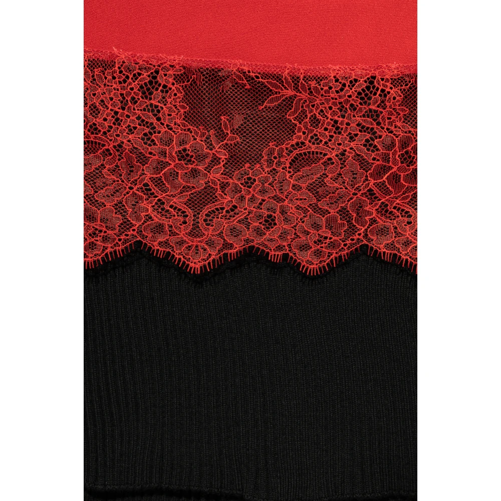 Moschino Rok met kant Red Dames