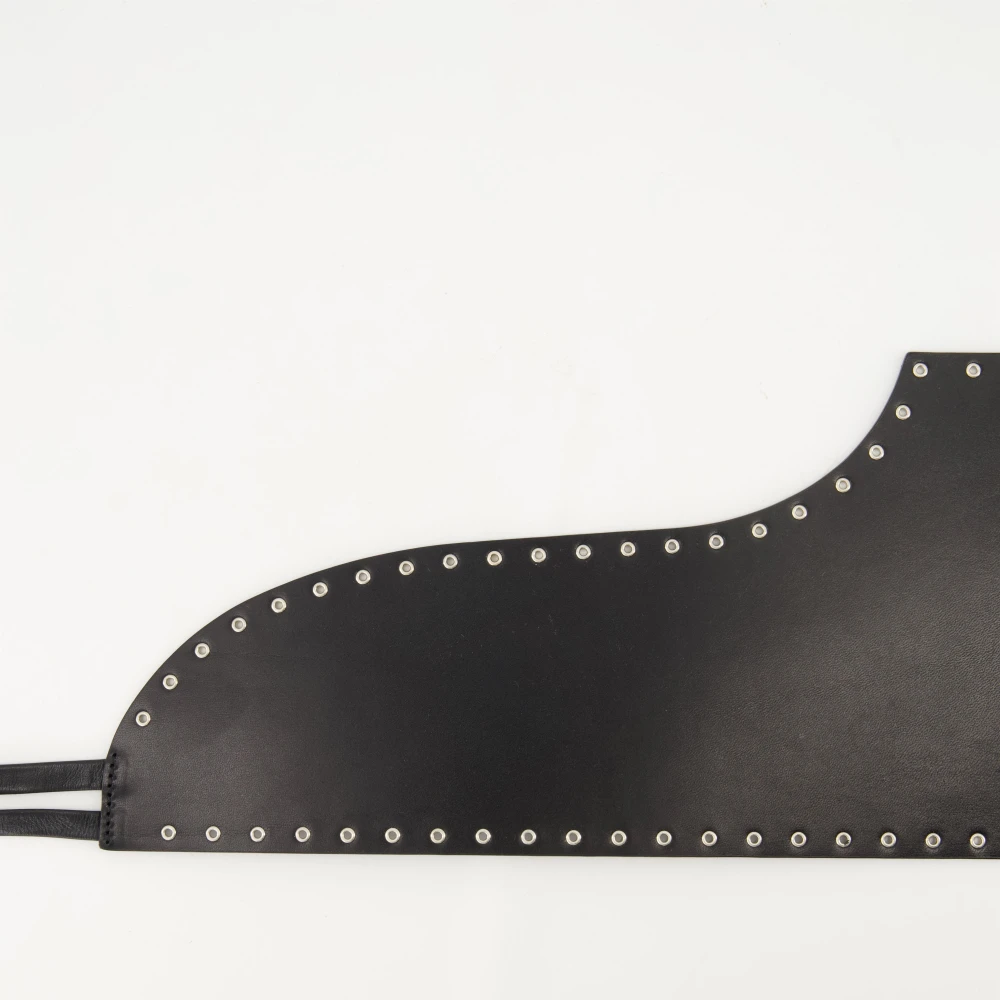 IRO Zwart Leren Korset Riem Black Dames