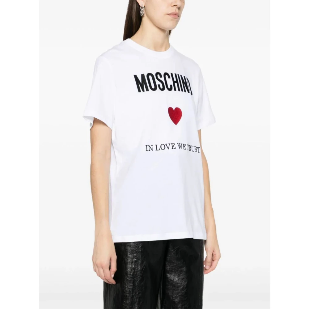 Moschino 2001C Tee Stijlvol en Trendy Shirt White Dames