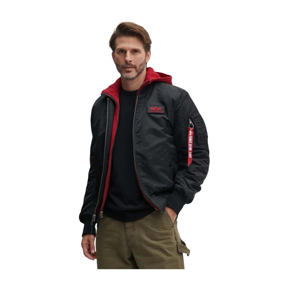 Alpha Industries Uomo Nero Giacche, L, New,