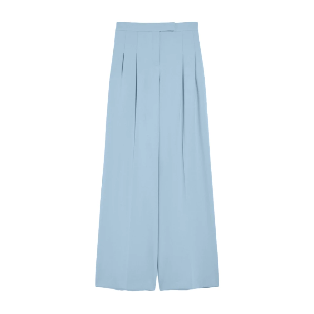Pennyblack Femme Bleu Pantalons, Taille: 36 Fr Élégant Pantalon Large En Polyester