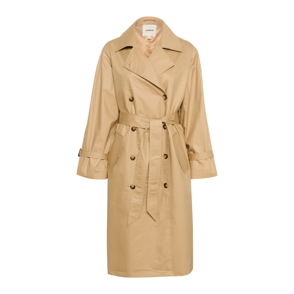 Oversized Trench Coat med Bred Bälte