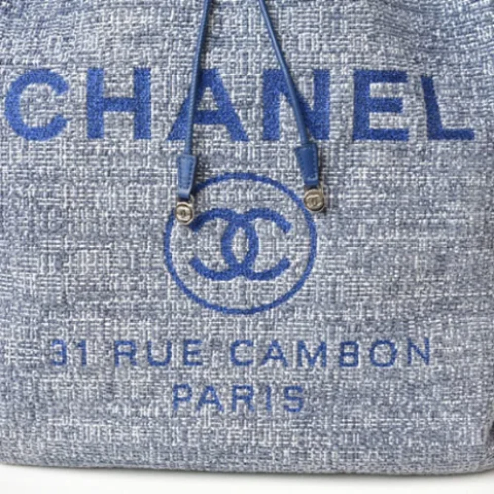 Chanel Vintage Pre-owned Fabric chanel-bags Blue Dames