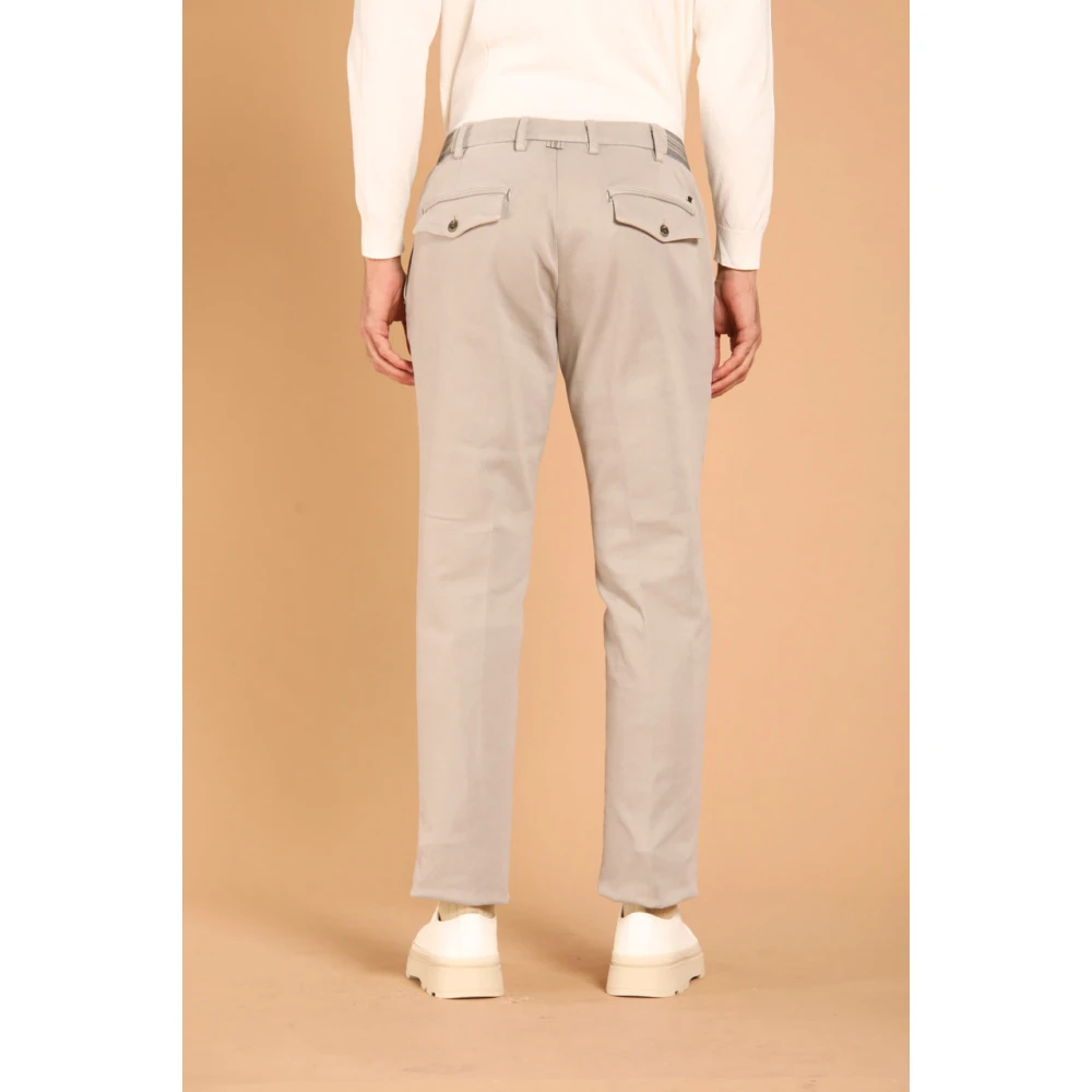 Mason's Grijze Chino Jogger Broek Regular Fit Gray Heren