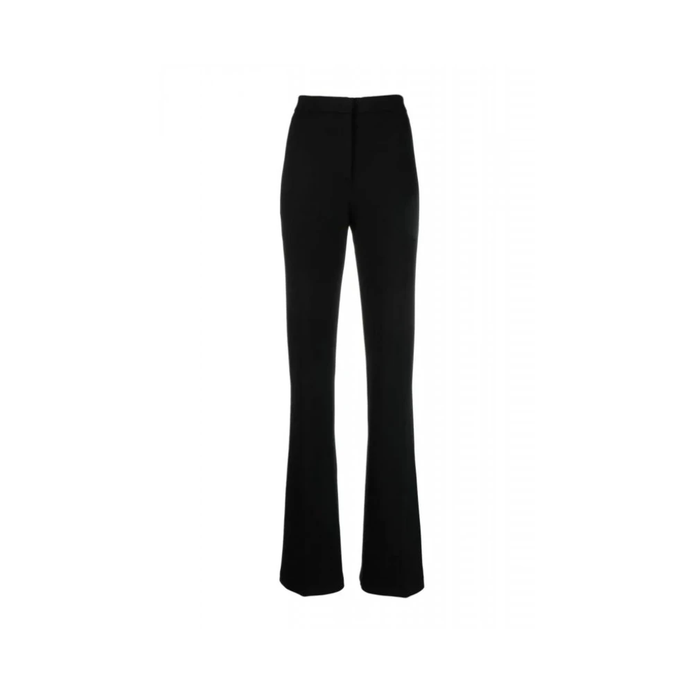 Pinko Women's Black Wide Trousers, M, Hulka Trousers