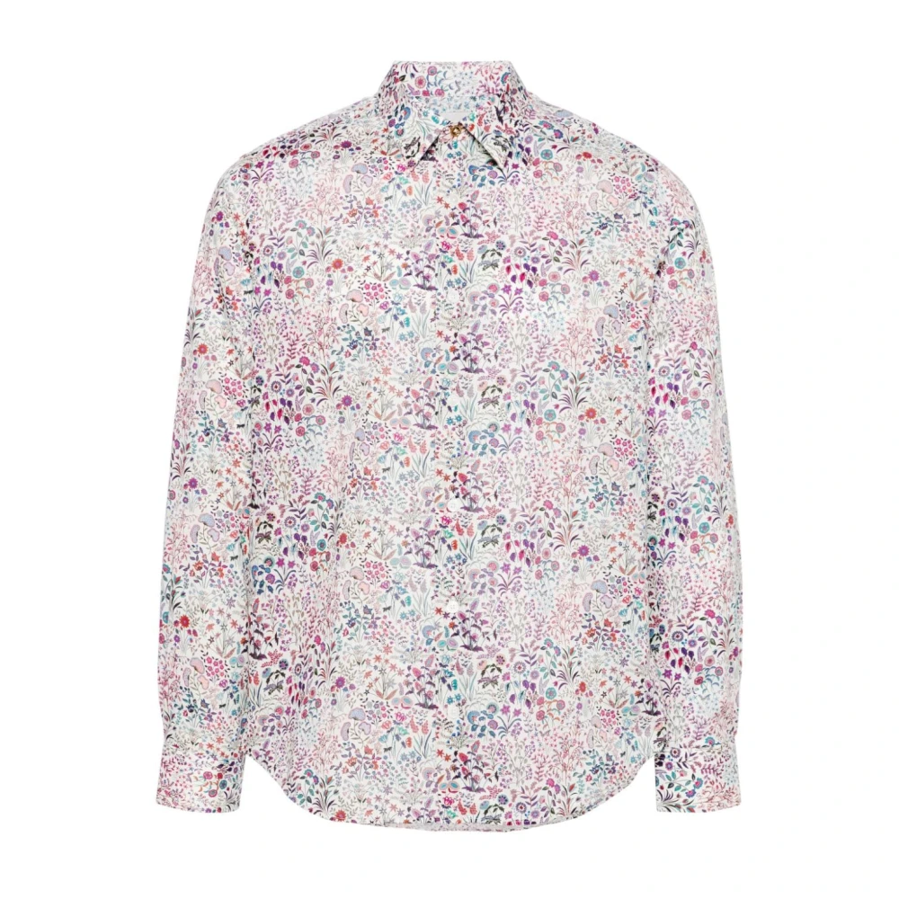 Paul Smith Bloemenprint Katoenen Overhemd Multicolor Heren