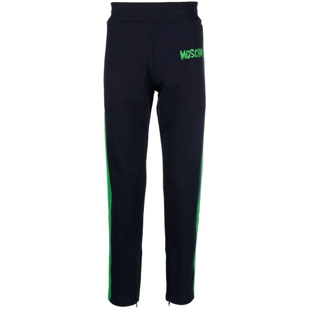 Moschino Men's Blue Cotton Casual Activewear Sport Pant - Sweatpants - S - Trousers