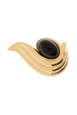 Skulpterad Cabochon-brosch