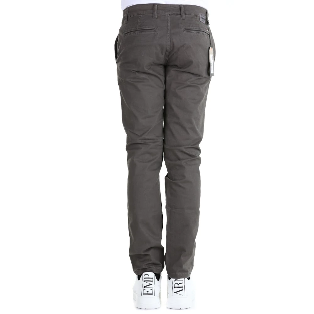 Napapijri Grijze Herenbroek met Stiksels Gray Heren