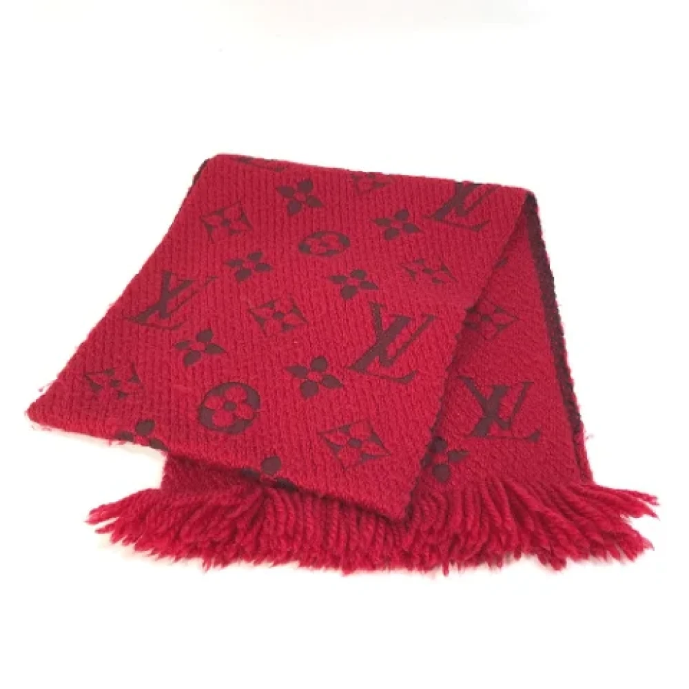 Louis Vuitton Vintage Pre-owned Silk scarves Red Dames