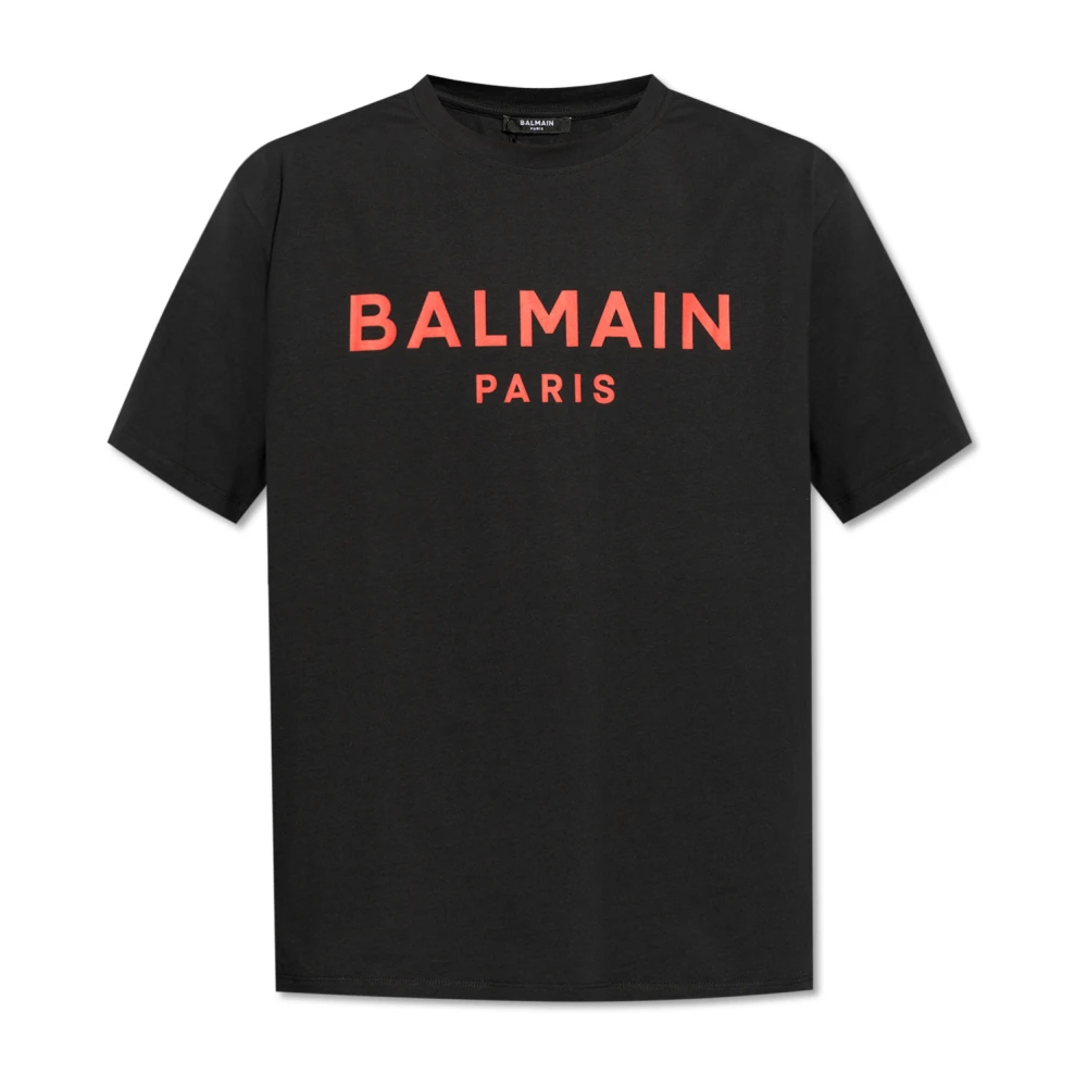 Balmain T-shirt met logo Black Heren