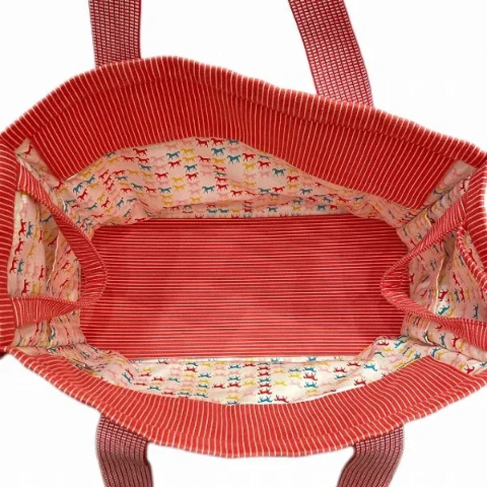 Hermès Vintage Pre-owned Cotton totes Red Dames