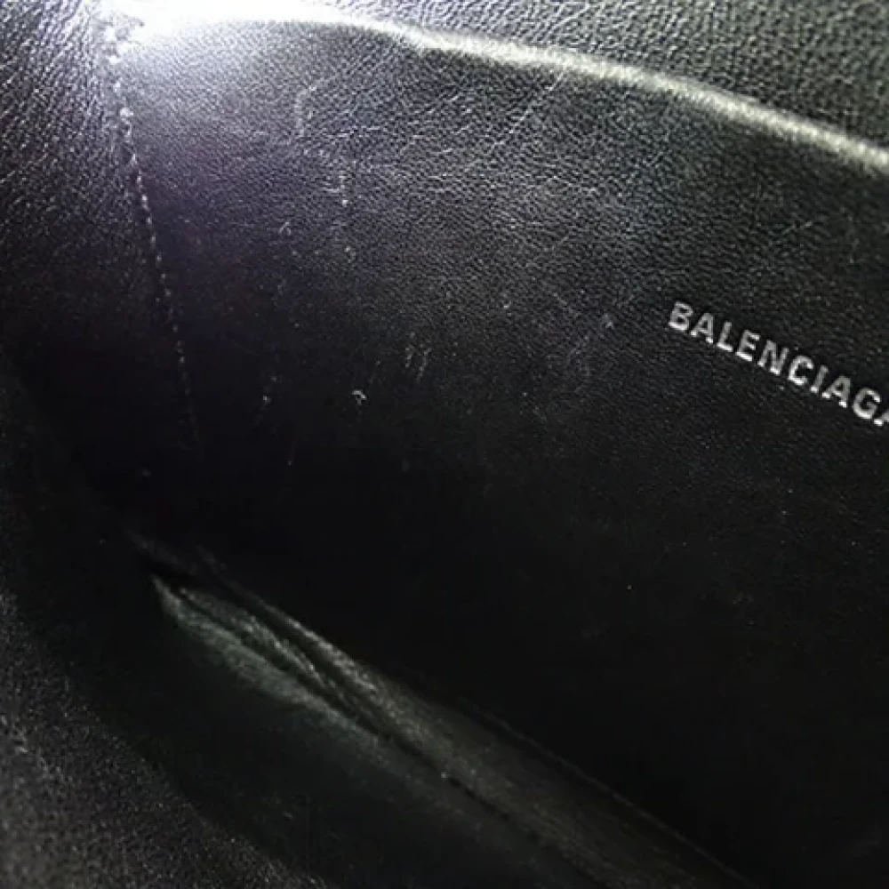 Balenciaga Vintage Pre-owned Leather clutches Black Dames