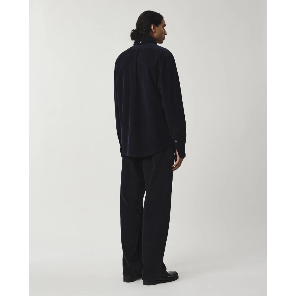 Lexington Corduroy Casual Overhemd Blue Heren