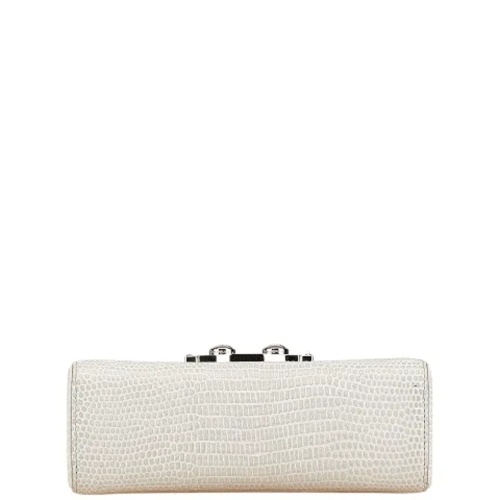 Yves Saint Laurent Vintage Pre-owned Leather shoulder-bags White Dames