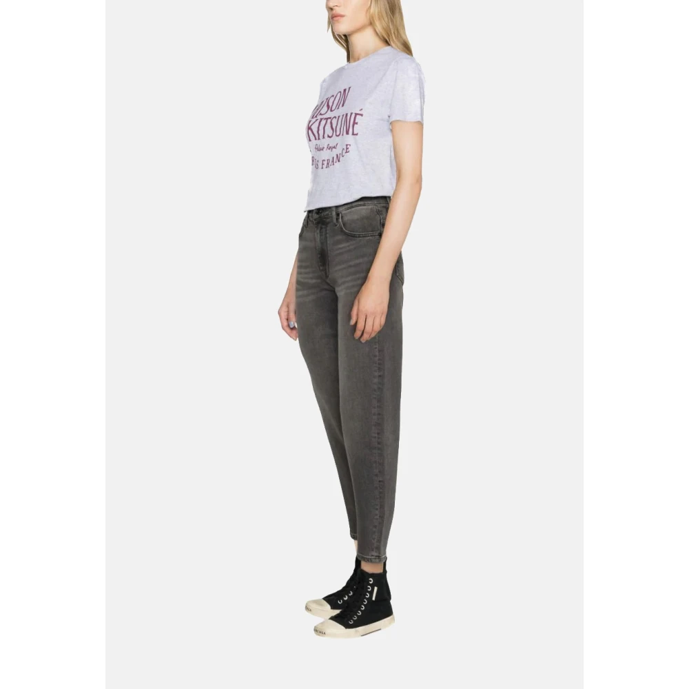 7 For All Mankind Cropped Jeans Dames Gray Dames