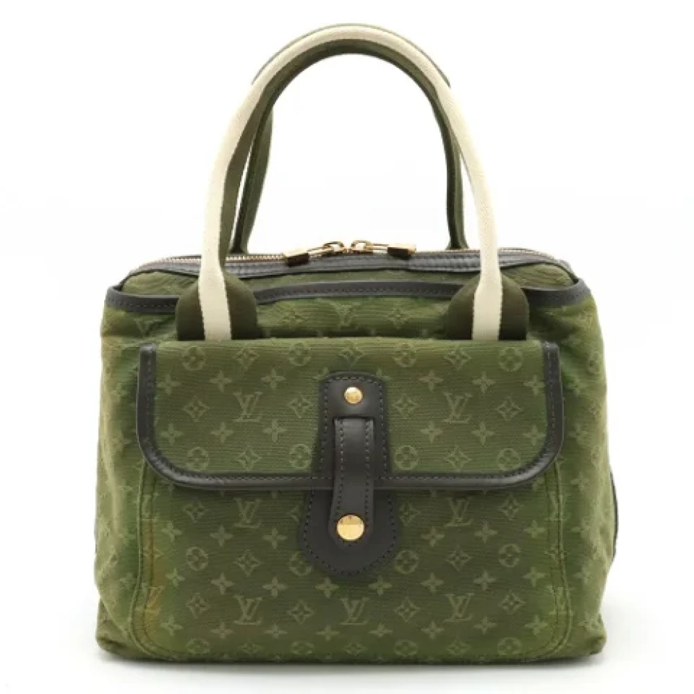 Louis Vuitton Vintage Pre-owned Fabric totes Green Dames
