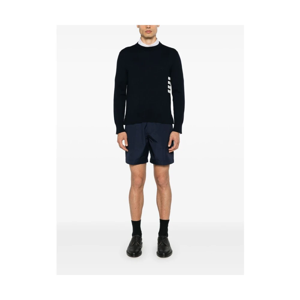 Thom Browne Blauwe Gebreide Trui Blue Heren
