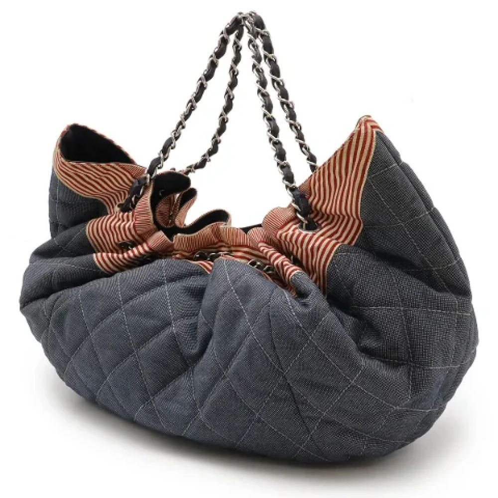 Chanel Vintage Pre-owned Denim chanel-bags Blue Dames