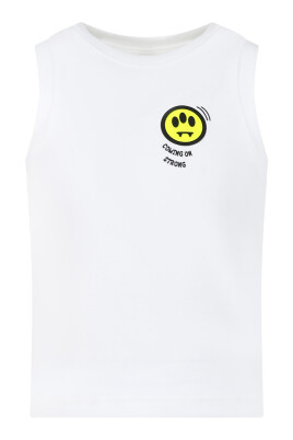 vit-ribbad-tanktop-med-ikoniskt-leende