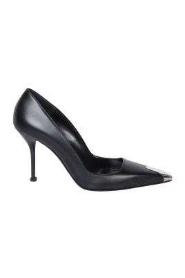 Svarta högklackade pumps